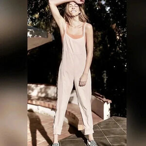 Free People Movement One Piece Split Rock Jumpsuit in Ivory